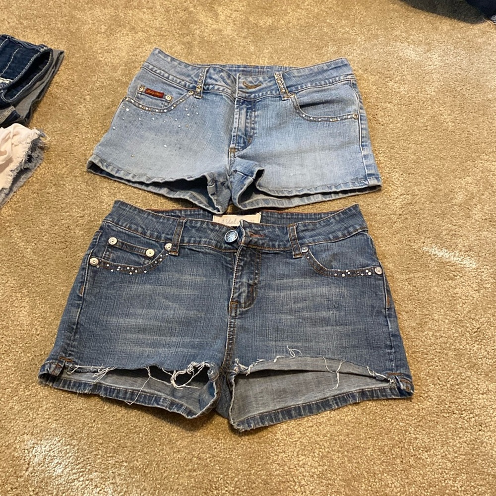 These pants are both a small and they are brand new no tags and stains.